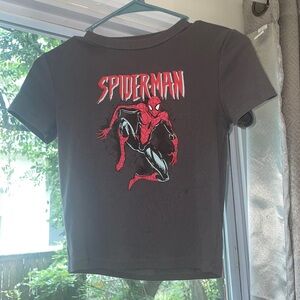 spiderman baby tee